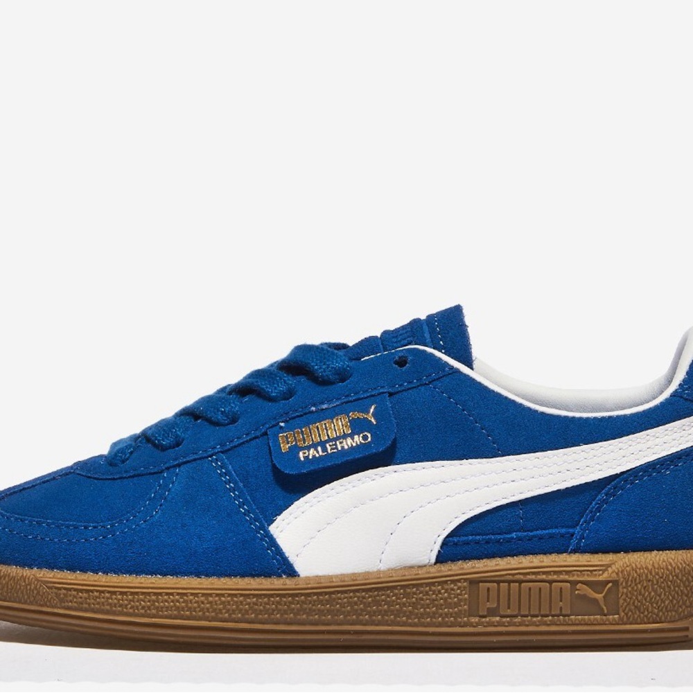 Puma women’s palermo Blue and White Sneakers